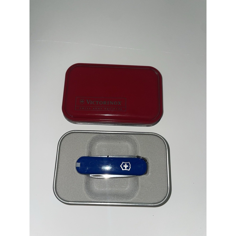 VICTORINOX Swiss Army Knife in Tin Box Cute Little Knife, NEW
